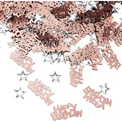 Rose Gold Birthday Table Confetti