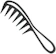 Head Carbon Fibre Afro Comb 1