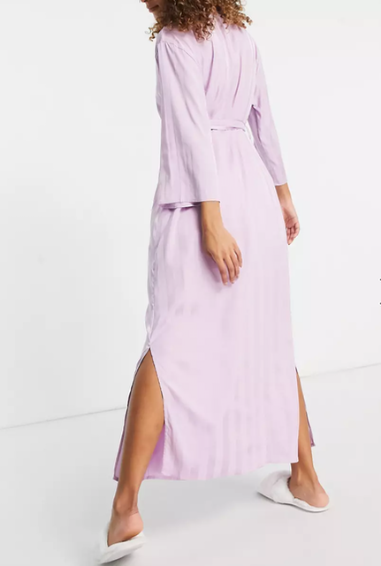 Stripe Jacquard Maxi Kimono 3