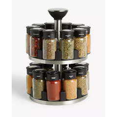 Freestanding Filled Spice Rack Carousel