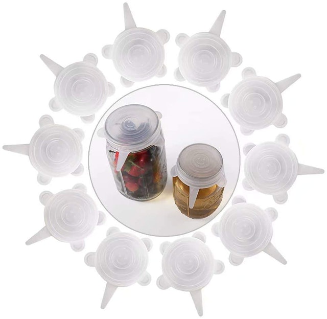 8. 77L Silicone Stretch Mason Jar Lids 1