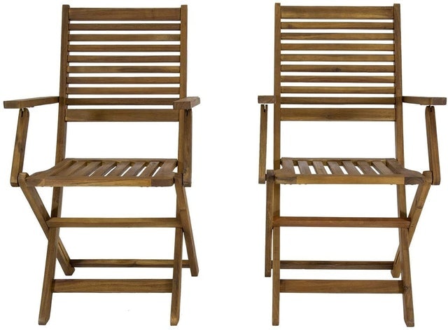 Acacia Wooden Foldable Armchairs 2