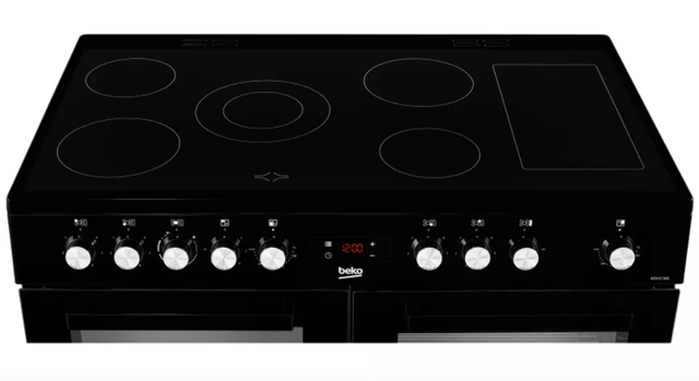 100cm Electric Range Cooker - Black 3
