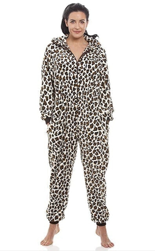 Animal Print Soft Fleece Onesie 1