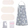 Umitive Reusable Organic Bamboo Nursing Pads and Cotton Breastfeeding Cover Set 1