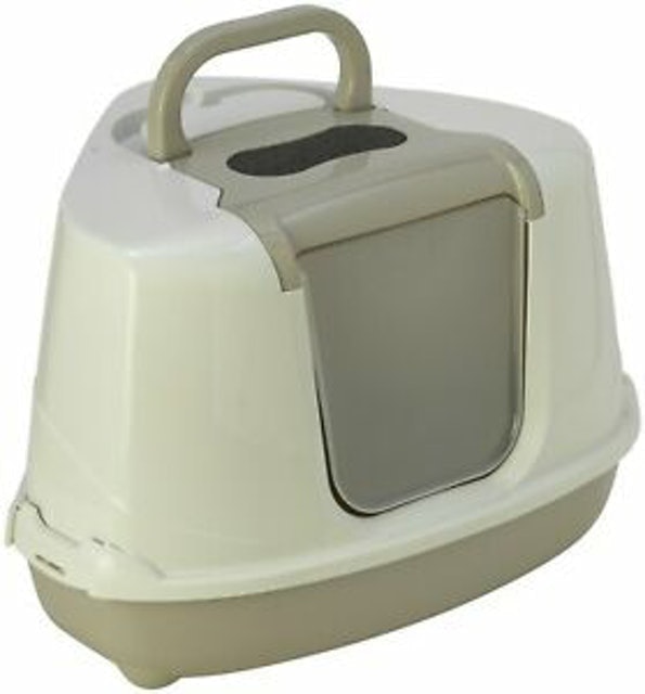 Corner Hooded Litter Tray 1
