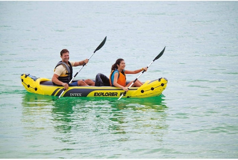 Explorer K2 Yellow Inflatable Kayak 3