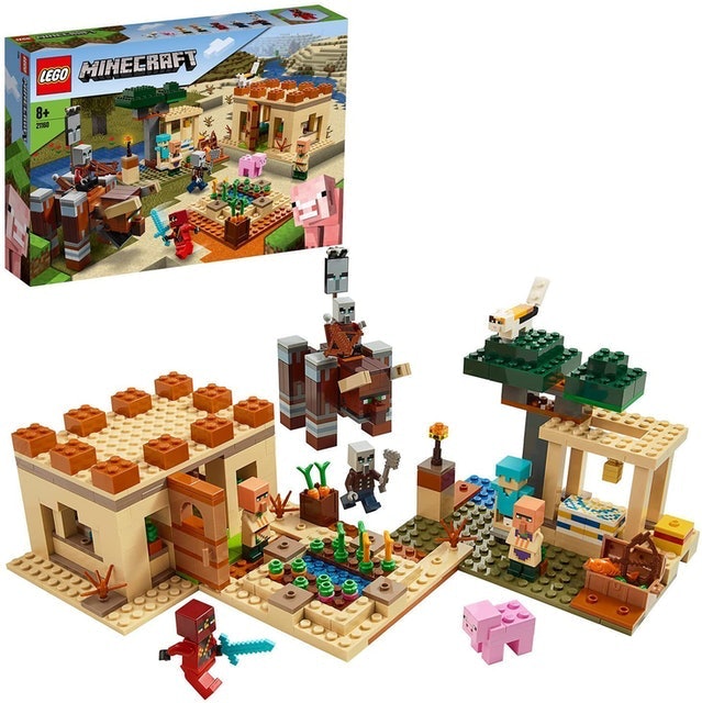 Minecraft: The Illager Raid Village Building Set with Ravager and Kai 1