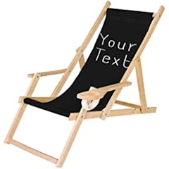 Personalised Folding Wooden Deck Chair