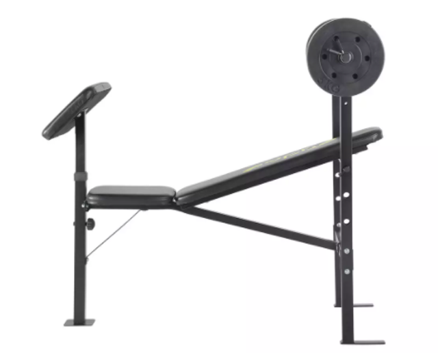 Bench with 30kg Weights 2