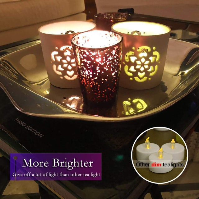 3. Homemory LED Votive Tea Lights 12 Pack 3