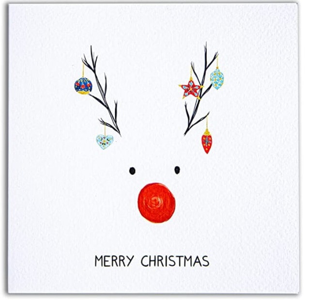 Eco Friendly Rudolph Christmas Card 1