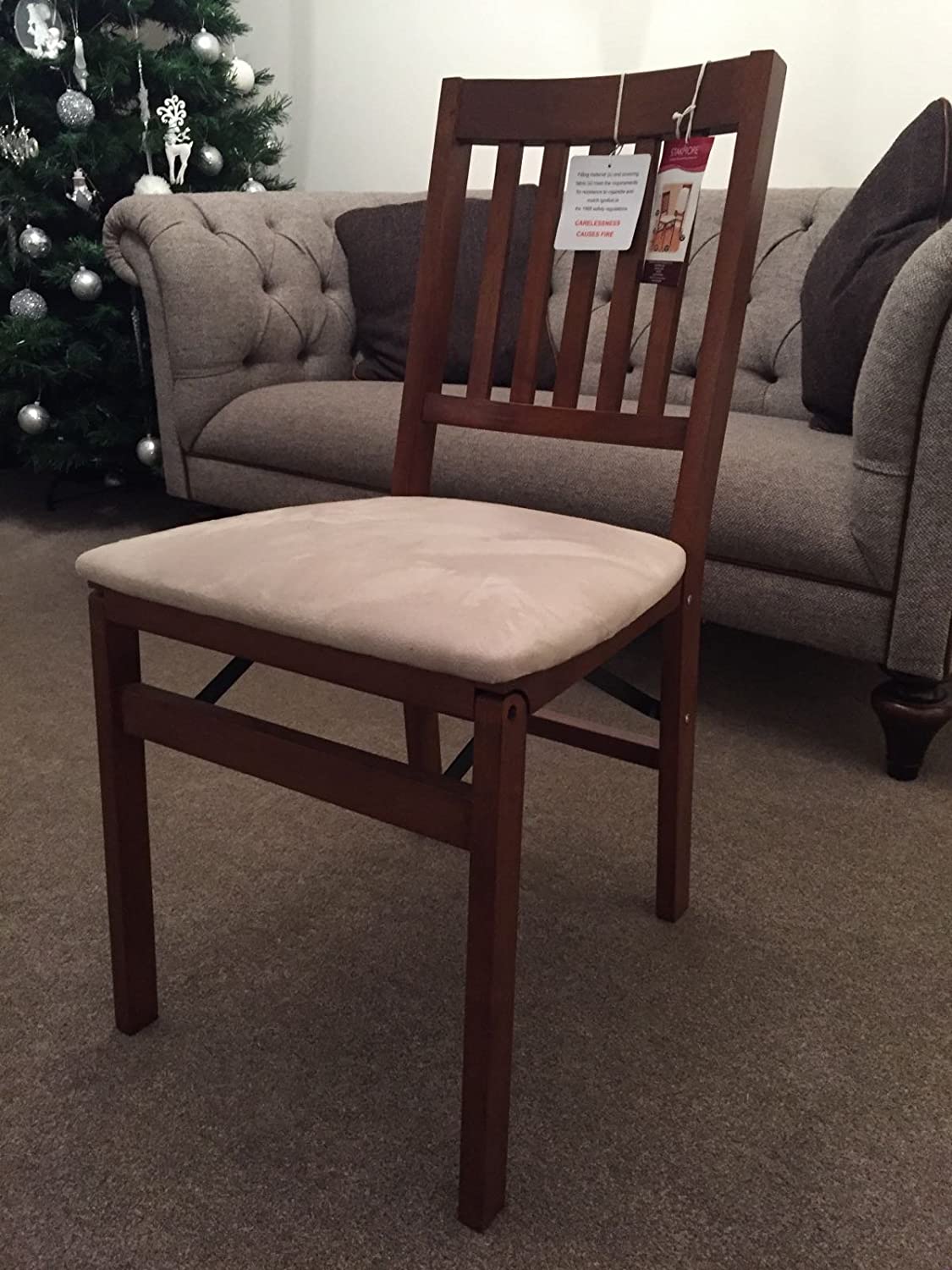 Folding Chair Cherry Finish 1