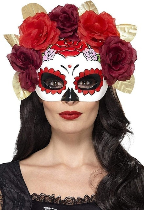 Day of the Dead Rose Eye Mask 1