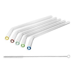 2. StrawGrace Glass Straws 5 Pack