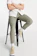 ASOS Design Cigarette Fit Trousers in Khaki Mini Cord 1