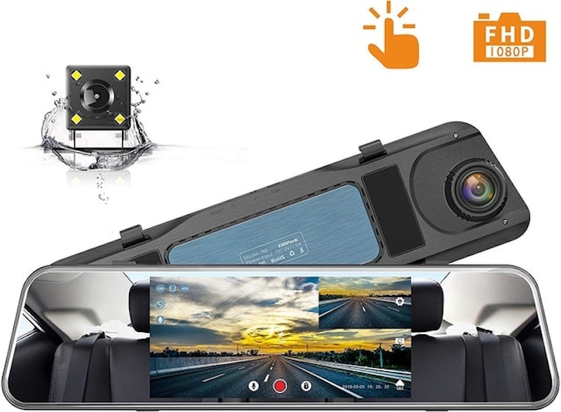 Mirror Mounted Backup Camera and Dash Cam 1