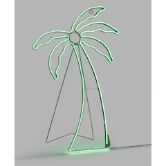 Neon Palm Tree Standing Light