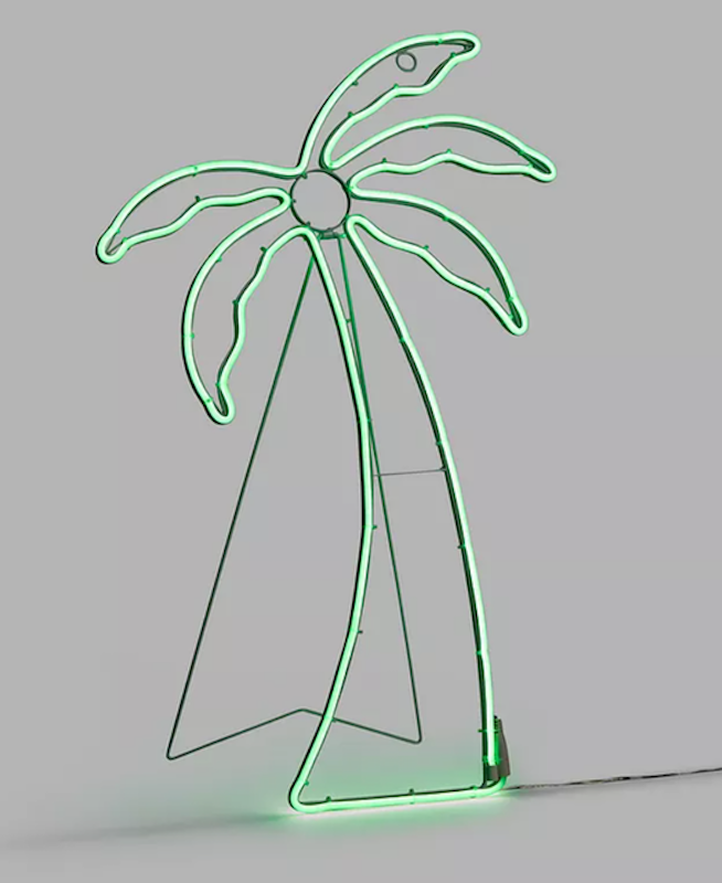 Neon Palm Tree Standing Light 1
