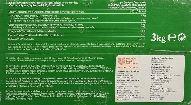 Collezione Italiana Lasagne Sheet 2