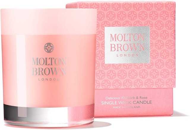 Rhubarb & Rose Scented Candle 1