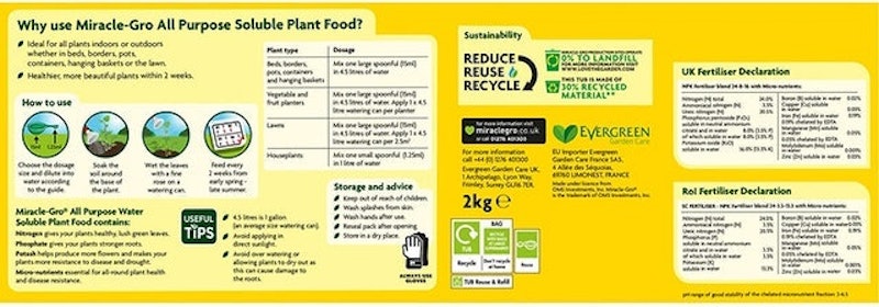 All Purpose Water Soluble Plant Food 2