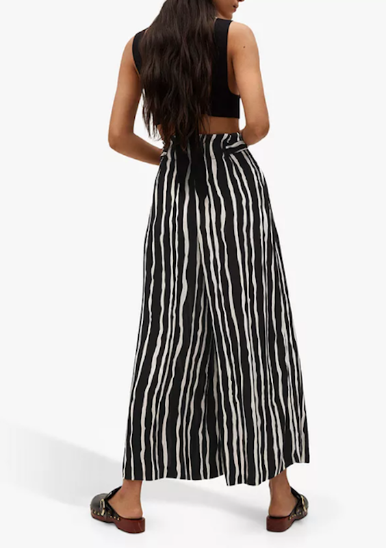 Asymmetric Stripe Culottes 2