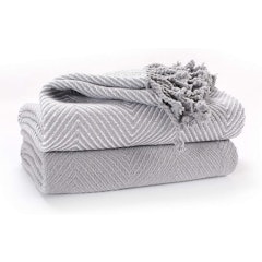 Chevron Cotton Single Sofa Throw