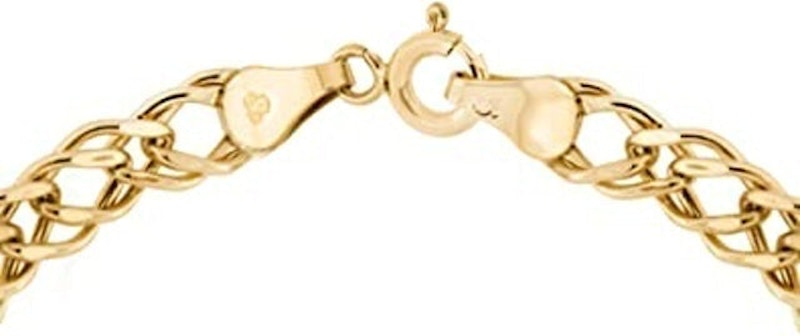 9 ct Hollow Double Diamond Cut Curb Bracelet 3