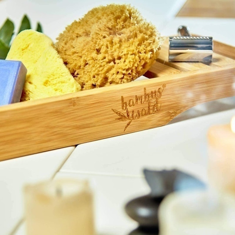 100% Natural Bamboo Bath Caddy 6