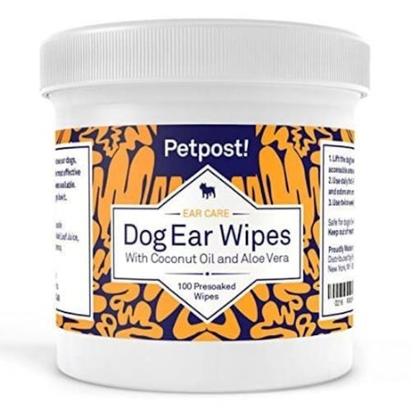 Dog Ear Wipes With Coconut Oil and Aloe Vera 1