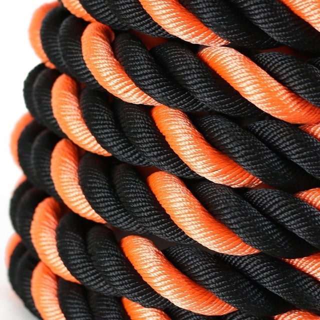 38MM BLACK & ORANGE BATTLE ROPE - 9M 2