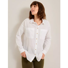 High Low Hem Cotton Shirt