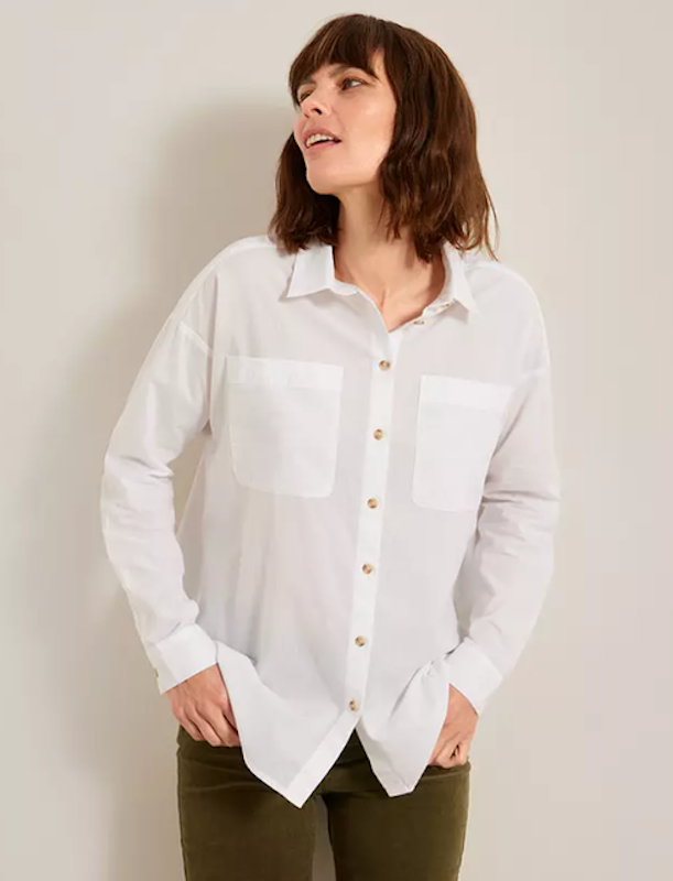 High Low Hem Cotton Shirt 1