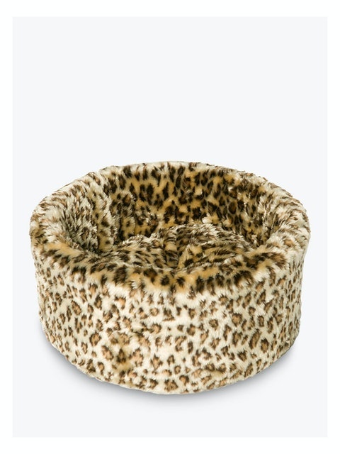 Cosy Leopard Cat Bed 1