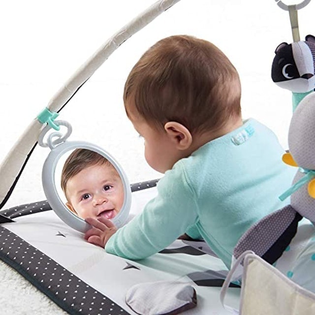 White Gymini Baby Play Mat with Modern Design 2