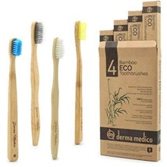 3. Derma Medico Mixed Bamboo Toothbrushes