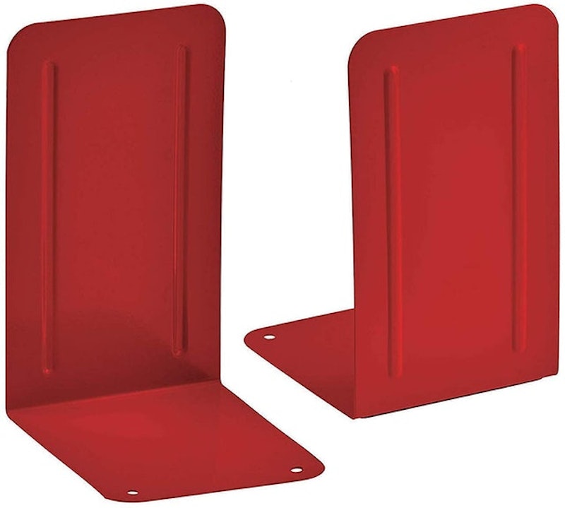 Red Metal Bookends 1