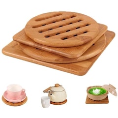 Set of 4 Bamboo Trivets