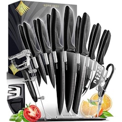 17 Pcs Stainless Steel Kitchen Knives Set