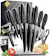 Home Hero 17 Pcs Stainless Steel Kitchen Knives Set 1