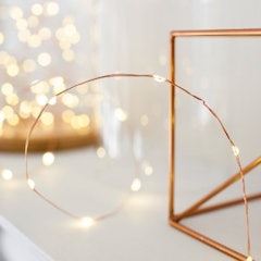 1. Lights4fun Warm White String Lights on Copper Wire