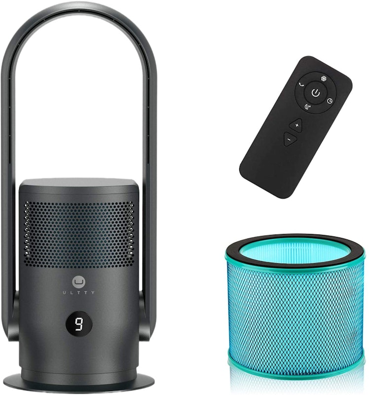 Bladeless Tower Fan with Air Purifier 1