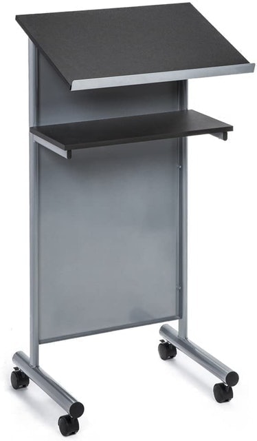 Wheeled Lectern with Storage Shelf  1