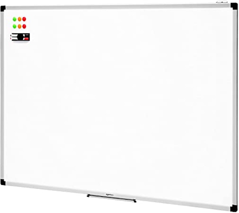VIZ-PRO Children Drawing Board/Kids Writing Whiteboard, Black Plastic Frame-A4