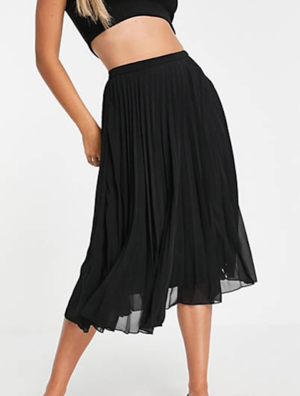 Pleated Midi Skirt 3