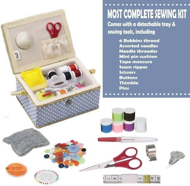 Sewing Box With Sewing Kit Accessories 2