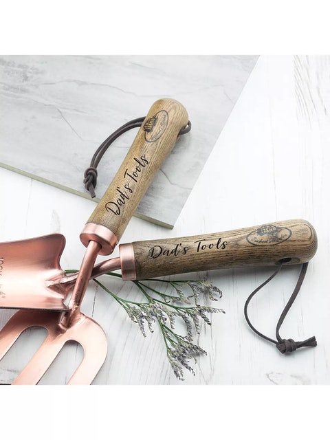 Personalised Copper Trowel & Fork Set 2