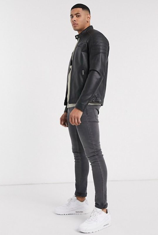 Faux Leather Racer Jacket 3