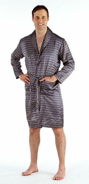 Men's Paisley Satin Kimono 2